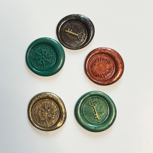 Academia Wax Seals and Envelopes | Handmade Wax Seal Stickers - Picture 3 of 6